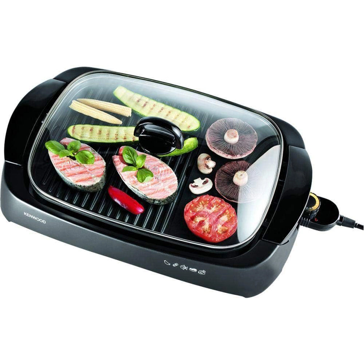 Barbecue et plancha électrique 1600 W – Kenwood