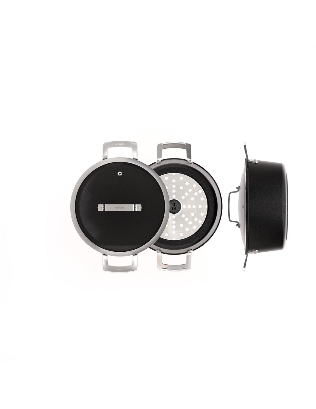 Cocotte Aire Induction 24 cm avec couvercle – Valira