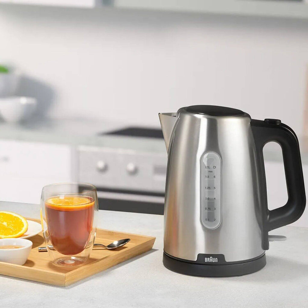 Bouilloire PurShine 1,7 L 2200 W inox noir – Braun