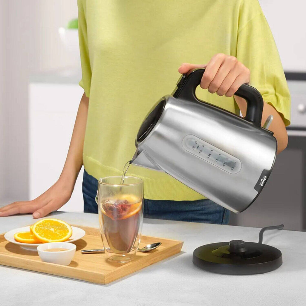 Bouilloire PurShine 1,7 L 2200 W inox noir – Braun