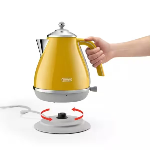 Bouilloire Icona Capitals 1,7 L 2000 W jaune – De'Longhi