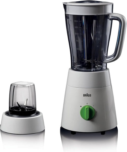 Blender 2 vitesses + Pulse 1,75 L 500 W blanc et vert – Braun