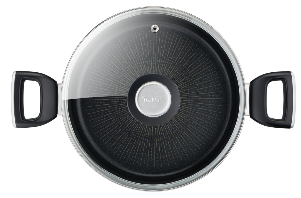Faitout Unlimited 24 cm avec couvercle en verre, antiadhésif, induction – Tefal