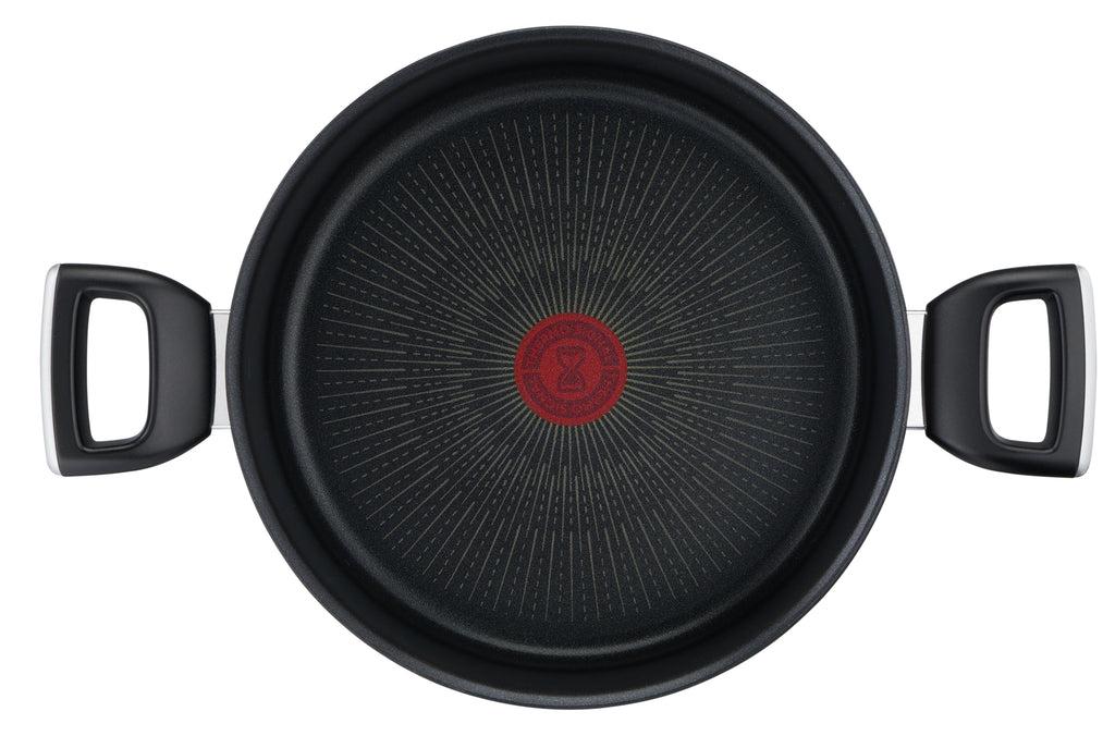 Faitout Unlimited 24 cm avec couvercle en verre, antiadhésif, induction – Tefal