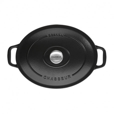 Cocotte ovale noire 35 cm – Chasseur