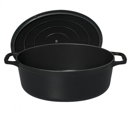 Cocotte ovale noire 31 cm – Chasseur