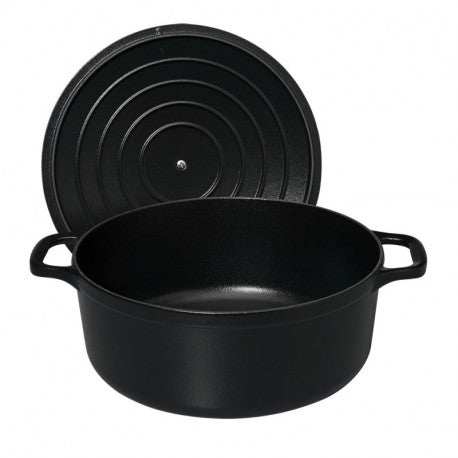 Cocotte ronde noire 22 cm – Chasseur