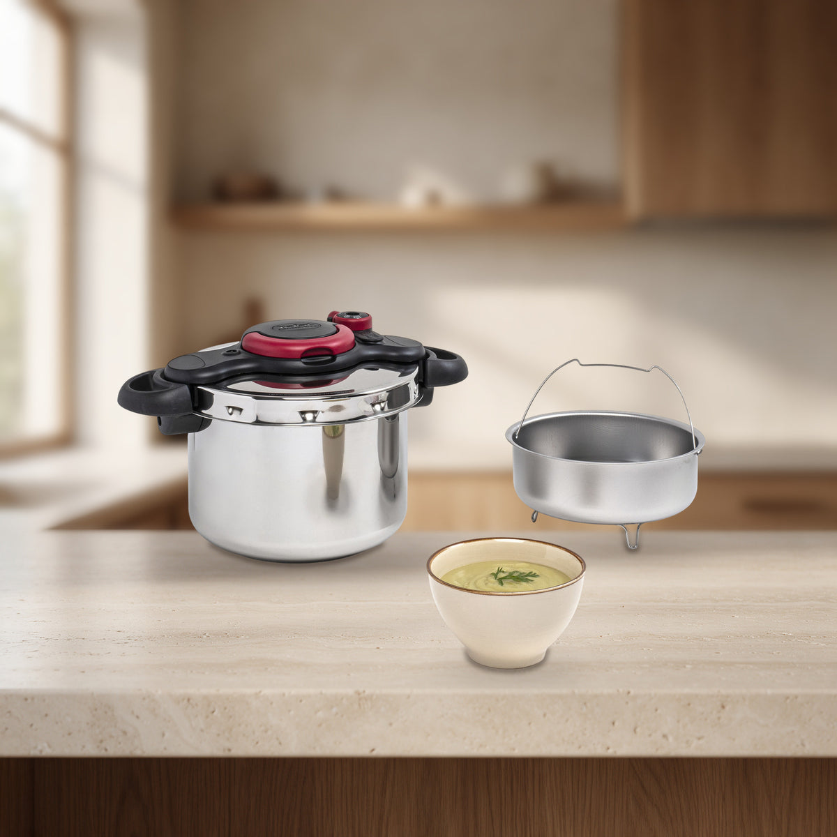 Autocuiseur Clipso Minut’ Duo rouge 5 L – Tefal