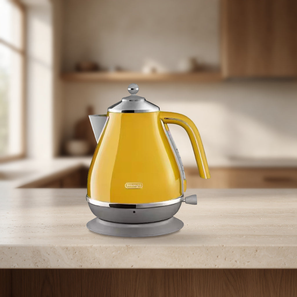 Bouilloire Icona Capitals 1,7 L 2000 W jaune – De'Longhi