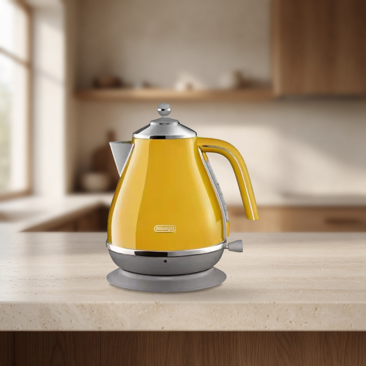 Bouilloire Icona Capitals 1,7 L 2000 W jaune – De'Longhi