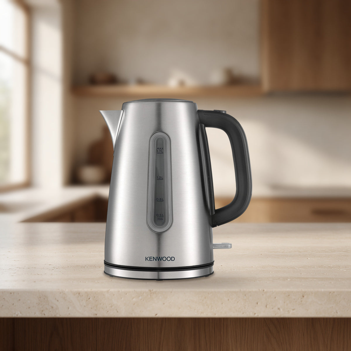 Bouilloire inox 1,7 L 3000 W argent et noir – Kenwood