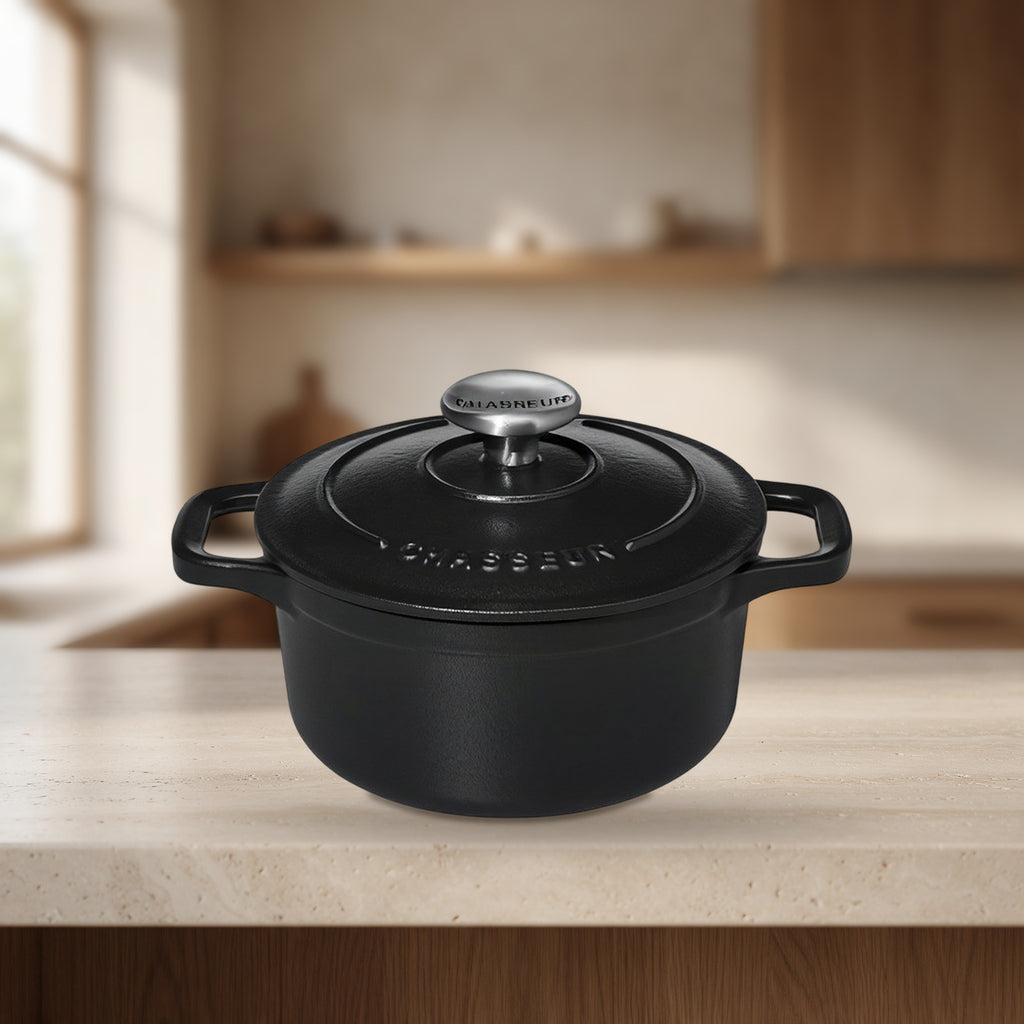 Cocotte ronde noire 16 cm – Chasseur