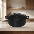 Cocotte ronde noire 22 cm – Chasseur