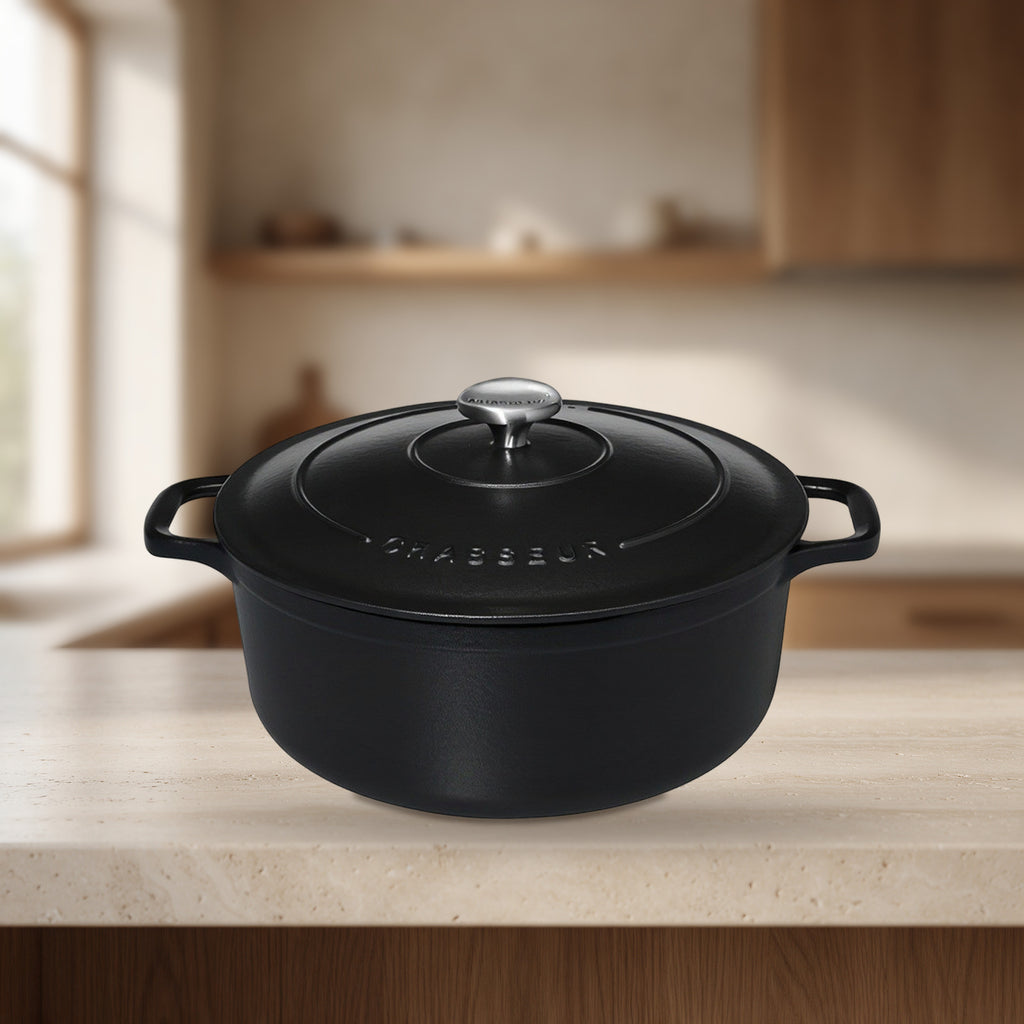 Cocotte ronde noire 32 cm – Chasseur