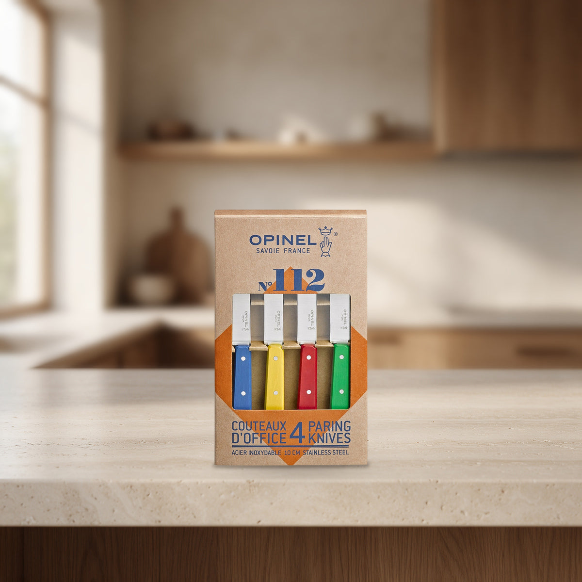 Coffret de 4 couteaux d’office n°112 Classiques – Opinel
