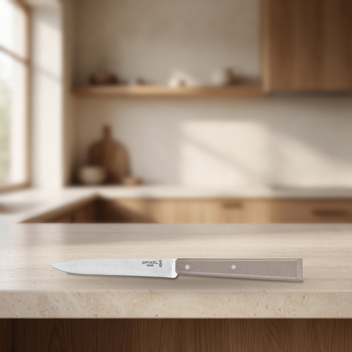 Couteau de table Bon Appétit n°125 gris clair – Opinel