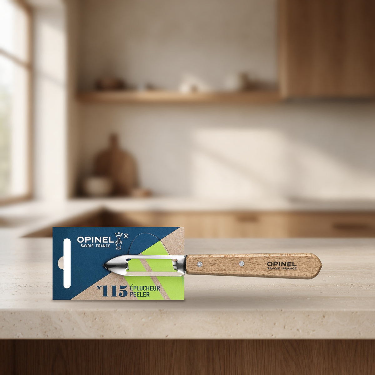 Couteau éplucheur n°115 hêtre – Opinel