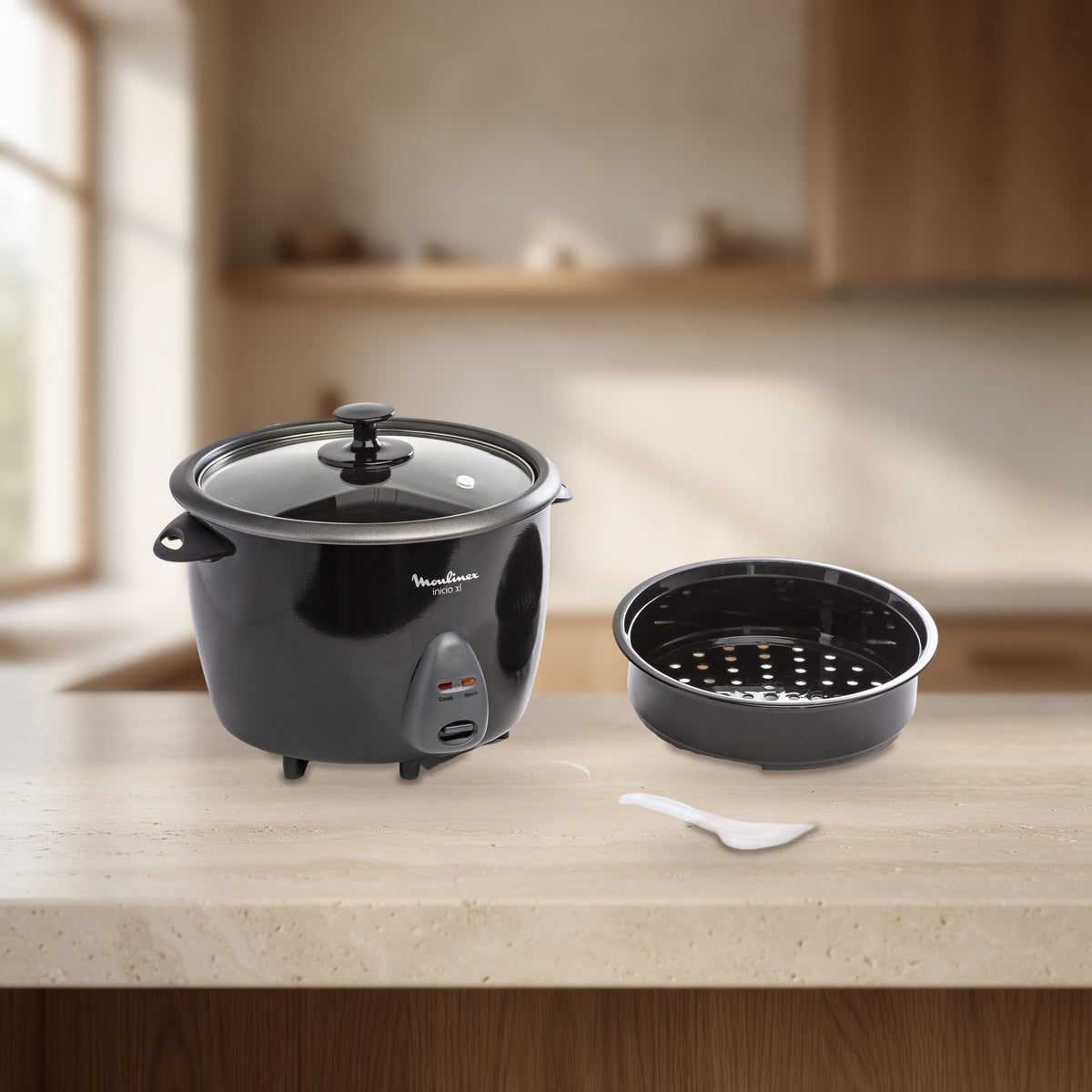 Cuiseur à riz Inicio 2 XL 15 tasses noir – Moulinex