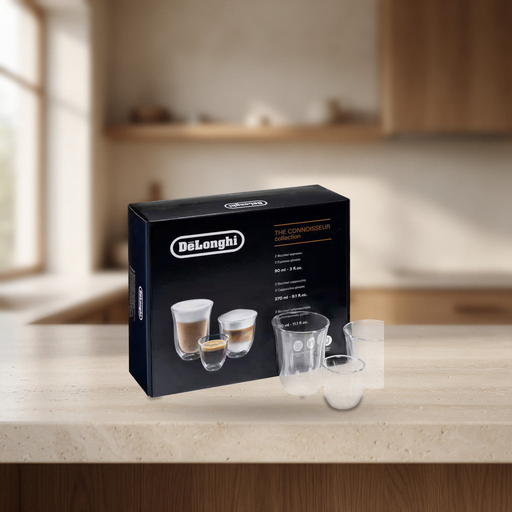 Fancy Box, lot de 6 verres isothermes transparents – De'Longhi